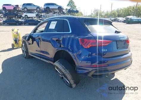 2021 Audi Q3 Premium 45 Tfsi S Line Quattro Tiptronic z USA, uszkodzony, nr VIN WA1DECF38M1071415
